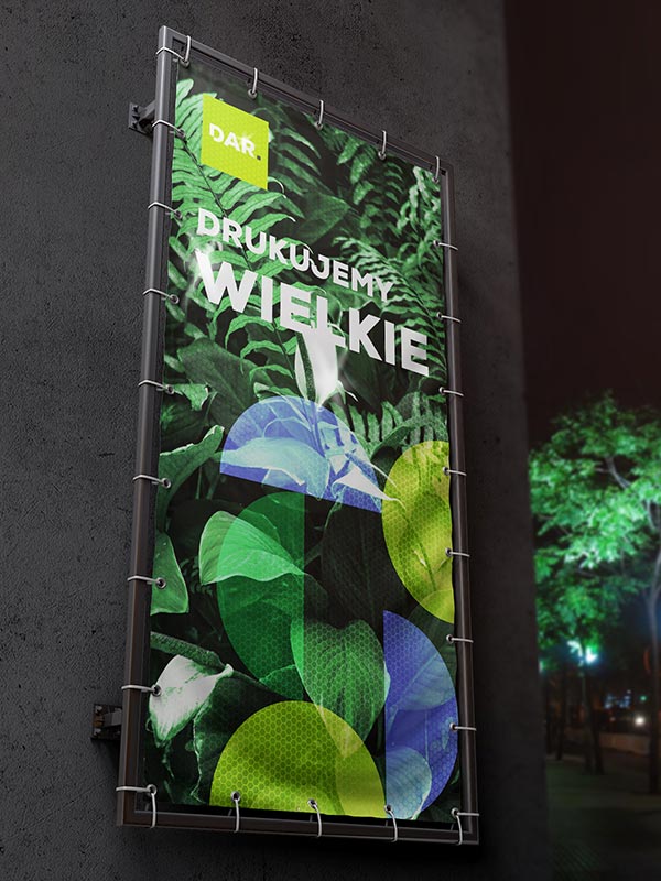 Baner odblaskowy na wymiar