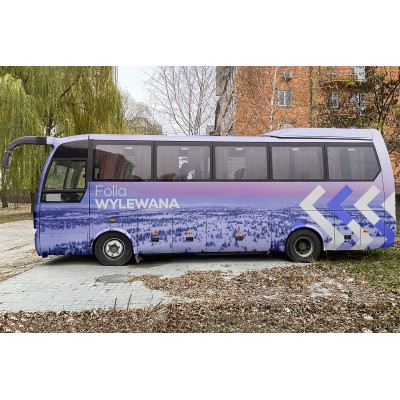 Folia wylewana - branding autobusu