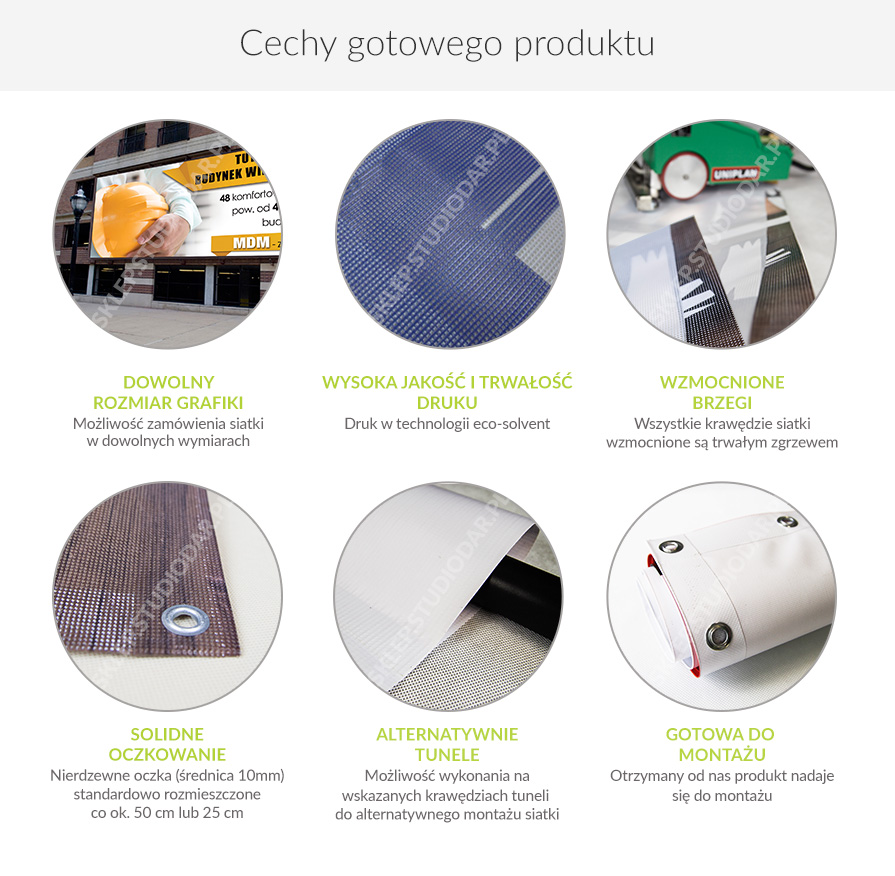 Siatka mesh cechy produktu