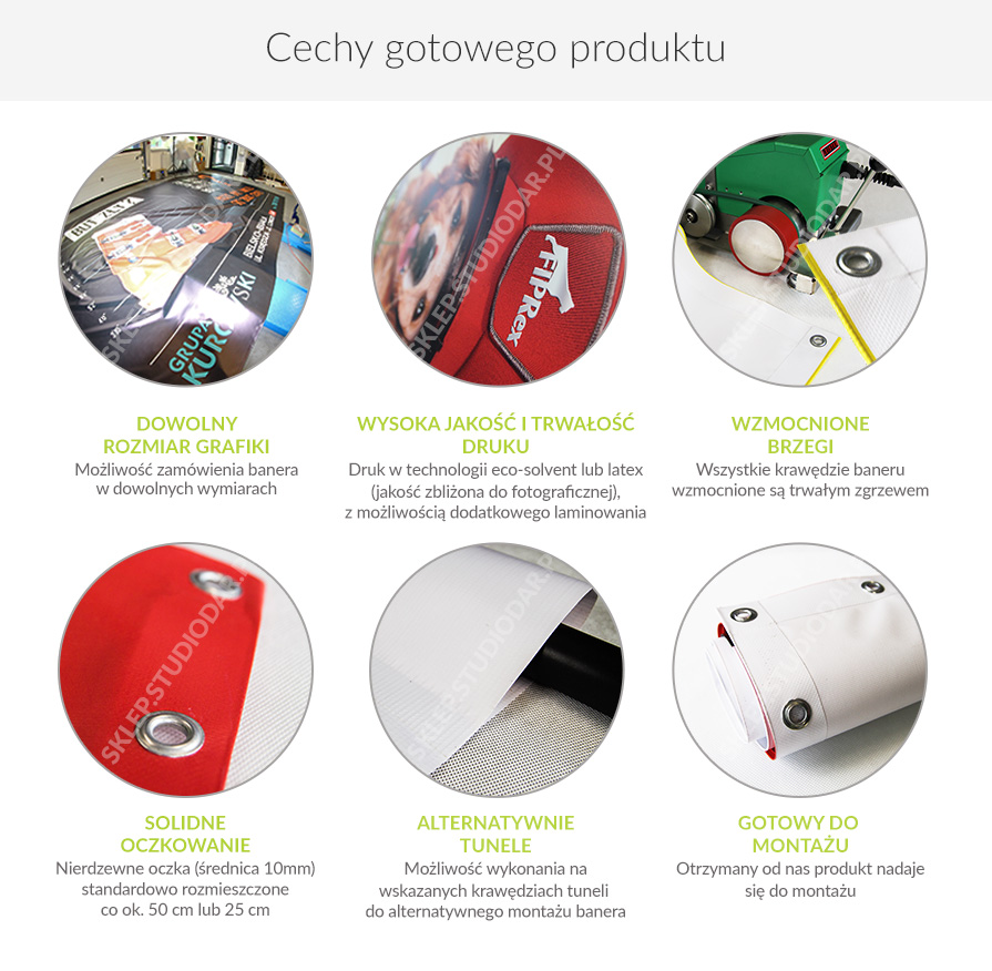 Baner standard cechy produktu