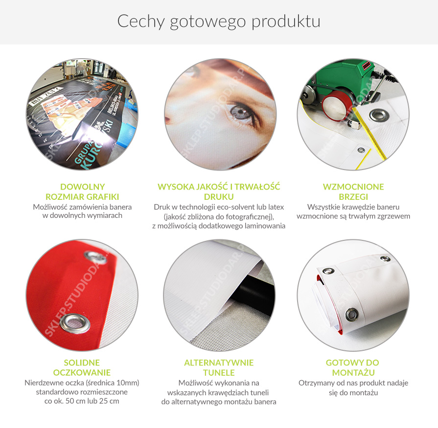 Baner standard cechy produktu