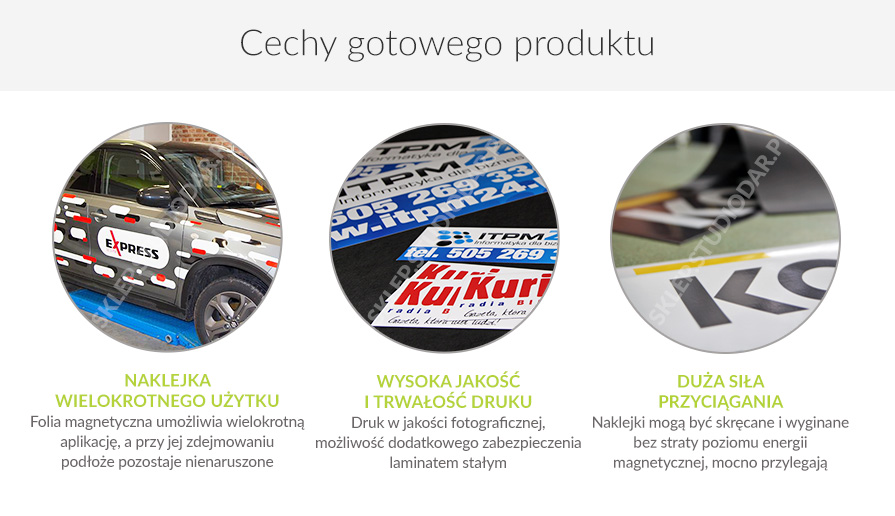 naklejki magnetyczne - cechy produktu