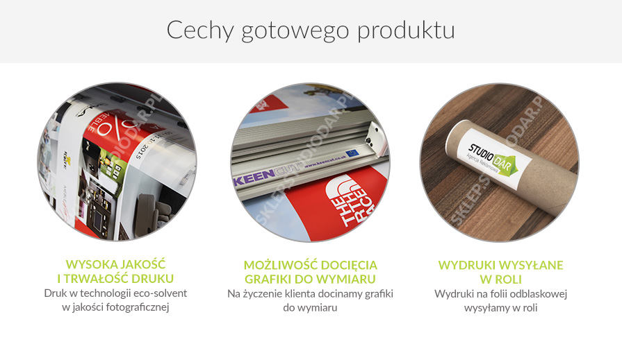 Folia odblaskowa biała cechy produktu